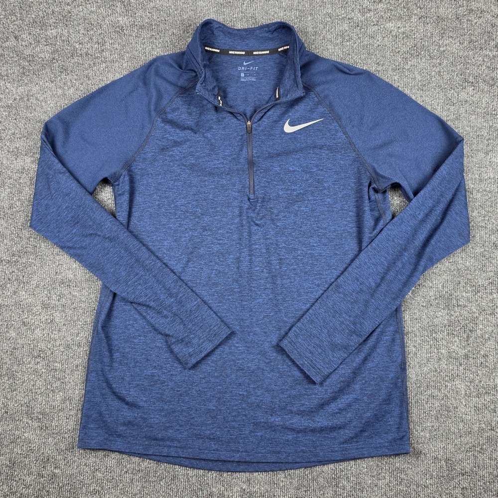 Nike Element 1/2 Zip Long Sleeve Running Pullover Men's L Dri-Fit Shirt AH8973